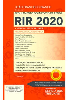 Regulamento do Imposto De Renda Rir 2020 23º Edição