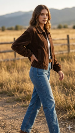 Art. YC-3 - Campera Bomber Suede