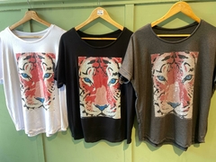 Art. 8228 - Remera Cara Tigre B+E
