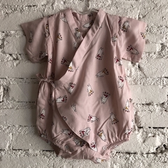 Body Kimono Gatos Voadores - Fubá