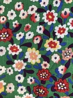 Body Kimono Floral Mari - fundo verde - comprar online