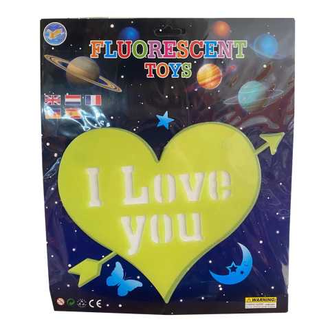STICKER FLUOR CORAZON - comprar online