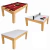 COMBO 3 EN 1 POOL MINI MADERA CLASICO TAPA BLANCA