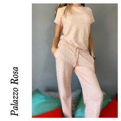 PIJAMA PALAZZO ♥ Rosa manga corta ♥ en internet