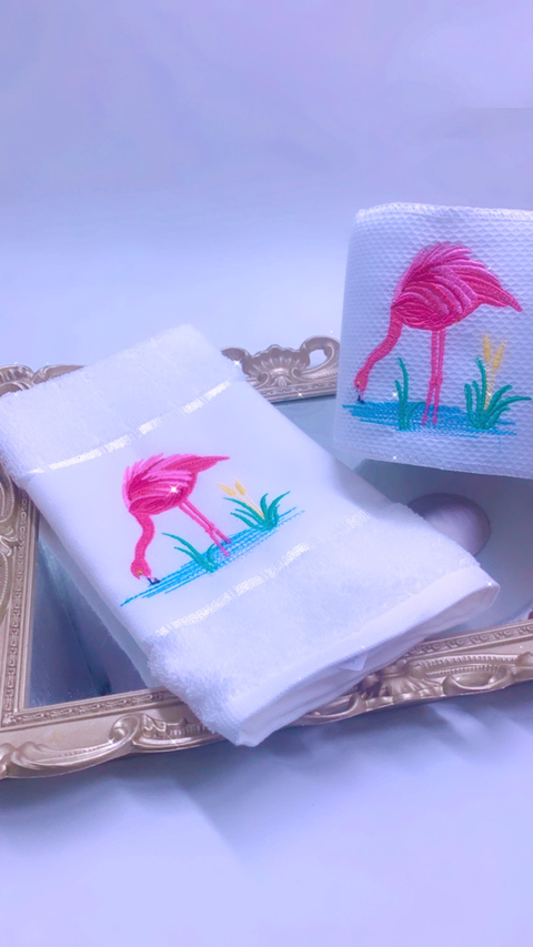 Toalhas bordadas para lavabo