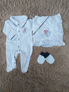 SAÍDA DE MATERNIDADE MASCULINA BRANCA - Ref: 234