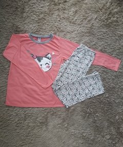 PIJAMA FEMININO GATINHO - Ref: 616B
