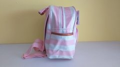 MOCHILA LISTRADA ROSA - Ref: 004 - comprar online