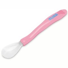COLHER COM PONTA DE SILICONE ROSA KUKA - Ref: 7295