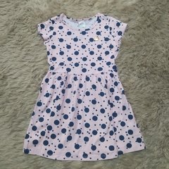 VESTIDO ROSA ESTAMPADO COM BOLINHAS - Ref: 251251
