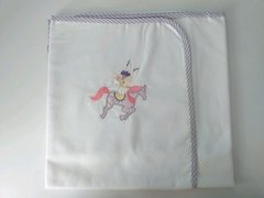 MANTA DUPLA FACE BAMBI BORDADOS - comprar online