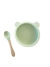 Set bowl de silicona con base antideslizante y cuchara osito - Espacio Cuentos Kids