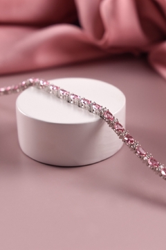 Pulseira Riviera Zirconias Intercalados 2 Zirconias - Use Mania Joias