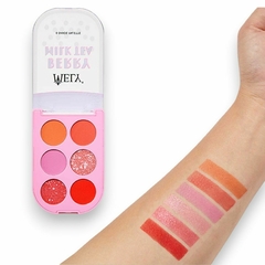 Sombra x6 colores "Matcha Milk Tea" Mely - tienda online