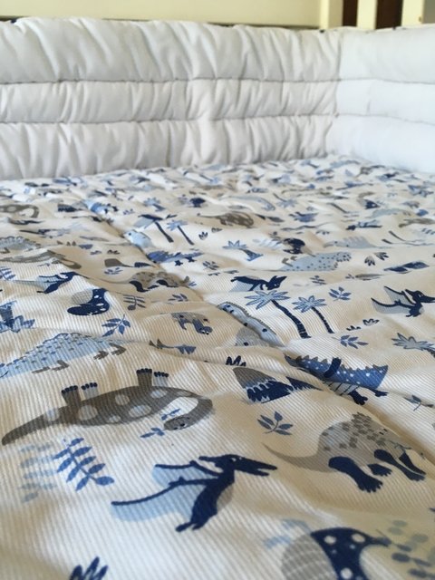 Juego de Acolchado y Chichonera para Cuna Funcional ~ Modelo Dino