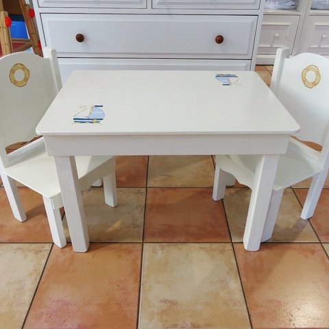 Juego de Mesa y 2 sillitas | Modelo: Velero