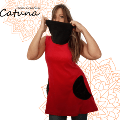 vestidos chaleco de plush