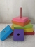 SUPER!! TORRES de APILE CON ENSARTES SERIADO de 15cm - madera - Mundo En Colores didácticos