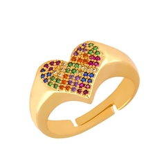 Anillo Rainbow Heart