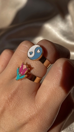 Anillo Ying Yang (regulable)