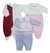 Kit Roupas De Bebe Menina 3 Macacões Bebê Rn A 3 Meses