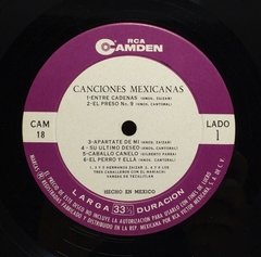 Vinilo Hnos Zaizar Canciones Mexicanas Lp Mexico - tienda online