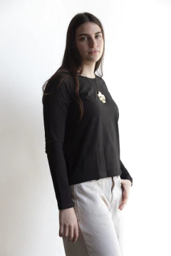 Remera PIMA Largas Negra - comprar online