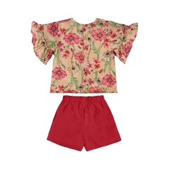 Conjunto Bata E Short Festas Infantil (Bege) Up Baby - comprar online