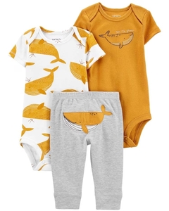 Conjunto de 3 peças Baleia Carter's