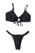 Conjunto Top Lacinho Preto - Tira Fina - comprar online