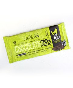 Chocolate Colonial 70% cacao sin azucar x 100gr (Sin TACC)