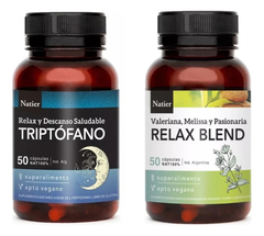 Relax Blend y Triptofano Natier x 50 cápsulas