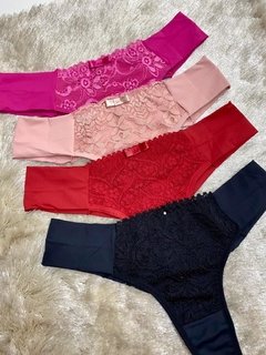 Calcinha fio duplo lateral larga - comprar online