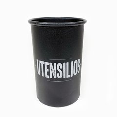 Porta Utensilios Aluminio Negro
