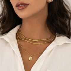 Choker Snake 4mm Banhado a Ouro 18k e Hipoalergênico