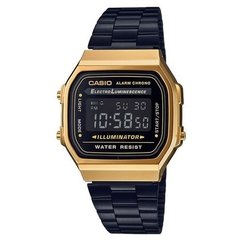 Relógio Casio Vintage A168WEGB-1BD - Preto e Dourado