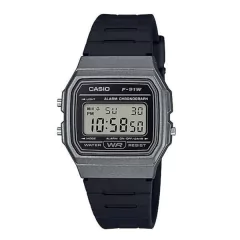 Relógio Casio Digital F-91WM-1BDF - Preto e Cinza