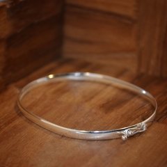 Bracelete Liso P0066 Prata