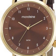 Relógio Mondaine Analógico 53595GPMGDH5 - Dourado e Marrom na internet