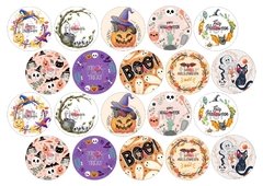 20 Toppers Chocotransfer Halloween