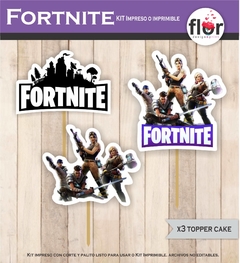 Kit Impreso Topper Fornite