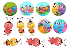 3 Cortantes + Lámina Comestible Bichikids