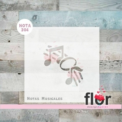 STENCIL NOTAS MUSICALES NOTA304