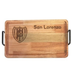 Tabla Grande Rectangular con manijas de hierro San Lorenzo
