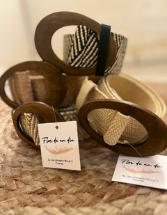 Cinturon rafia - comprar online