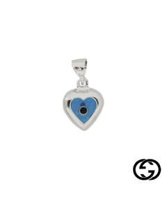 Dije de Corazón con Ojo Turco Celeste - comprar online