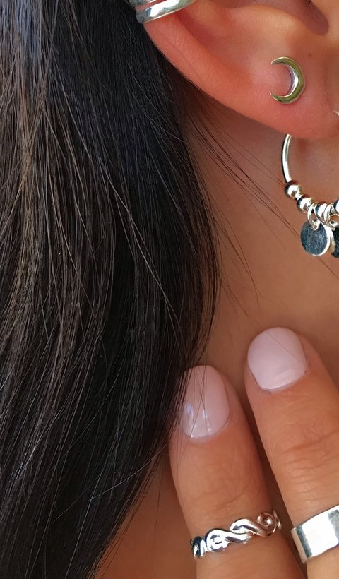 Anillo Media Falange Empavonado Remolino