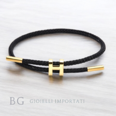 Pulsera MARINA Negra Gold - comprar online