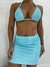 Saia Camboinhas - Azul texturizado - comprar online