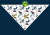Bandanas viés 100% com o tema dos Transformers para pet shop